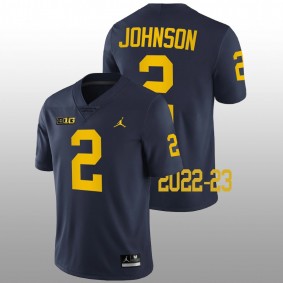 Will Johnson Michigan Wolverines College Football 2022-23 Navy Game #2 Jersey