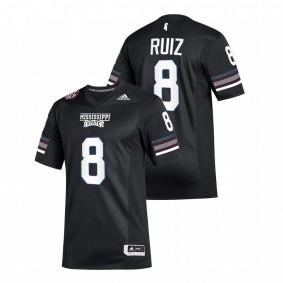 Brandon Ruiz Mississippi State Bulldogs 2021-22 Black Special Game Selfless #8 Jersey