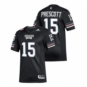 Dak Prescott Mississippi State Bulldogs Black Special Game Selfless #15 Jersey