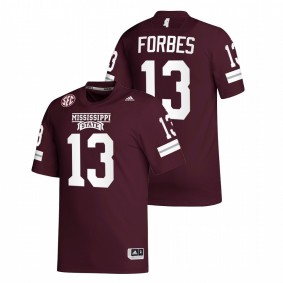 Emmanuel Forbes Mississippi State Bulldogs 2021-22 Maroon College Football Replica #13 Jersey