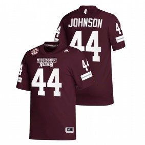 Jett Johnson Mississippi State Bulldogs 2021-22 Maroon College Football Replica #44 Jersey