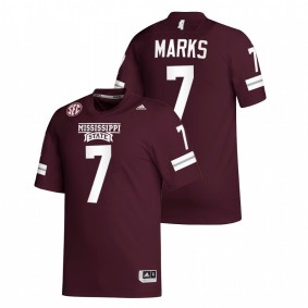 Jo'quavious Marks Mississippi State Bulldogs 2021-22 Maroon College Football Replica #7 Jersey