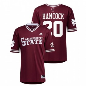 Mississippi State Bulldogs #20 Luke Hancock College Baseball Maroon Jersey Men