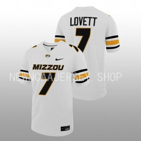 Dominic Lovett Missouri Tigers Untouchable Game White Football #7 Jersey