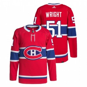 Shane Wright Montreal Canadiens Authentic Primegreen Red 2022 NHL Draft Prospect Men Jersey