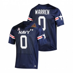 Chance Warren Navy Midshipmen 2021-22 Navy Fly Navy Rivalry Game #0 Jersey