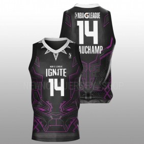 NBA G League Ignite MarJon Beauchamp 2022 Black Black Panther Marvel Super Hero Day Men Jersey