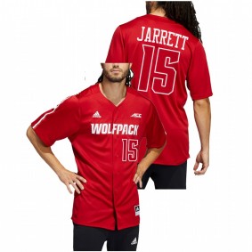 NC State Wolfpack #15 J.T. Jarrett College Baseball Red Jersey Replica Men