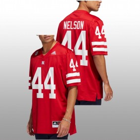 Garrett Nelson Nebraska Huskers College Football 2022-23 Red Icon #44 Jersey