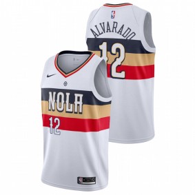 Jose Alvarado New Orleans Pelicans White Earned Edition 2021 NBA Draft Jersey