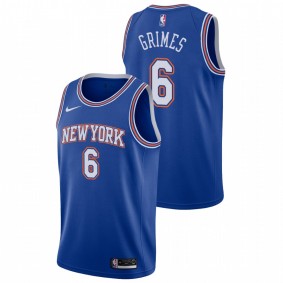 Quentin Grimes New York Knicks Blue Statement Edition 2021 NBA Draft Jersey