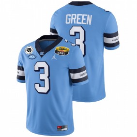 Antoine Green North Carolina Tar Heels 2021 Duke's Mayo Bowl Blue CFP #3 Jersey