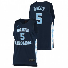 Armando Bacot North Carolina Tar Heels 2020-21 Navy College Basketball Alternate Jersey