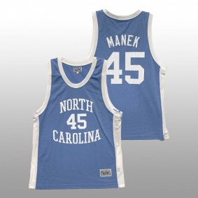 Brady Manek North Carolina Tar Heels Hardwood Classics Blue Basketball Men Jersey