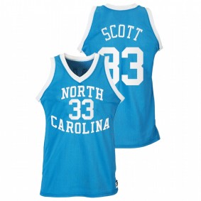 Charlie Scott North Carolina Tar Heels Blue Heritage Road Jersey