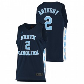 Cole Anthony North Carolina Tar Heels 2020-21 Navy College Basketball Alternate Jersey