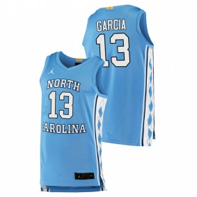 North Carolina Tar Heels Dawson Garcia Blue College Basketball 2021 Top Transfers Jersey