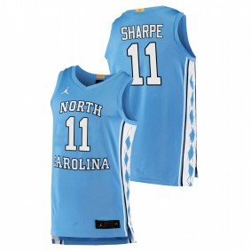 Day'Ron Sharpe North Carolina Tar Heels 2020-21 Blue Authentic College Basketball Jersey