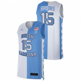 Garrison Brooks North Carolina Tar Heels 2021 Blue White Split Edition Special Jersey