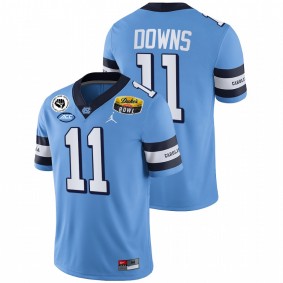 Josh Downs North Carolina Tar Heels 2021 Duke's Mayo Bowl Blue CFP #11 Jersey