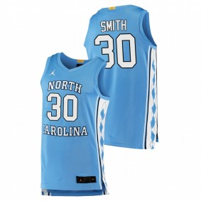 K.J. Smith North Carolina Tar Heels 2020-21 Blue Authentic College Basketball Jersey