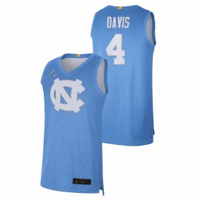 North Carolina Tar Heels R.J. Davis 2022 Blue 100th Anniversary Limited Men Jersey