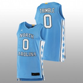 Seth Trimble #0 Blue North Carolina Tar Heels 2022 College Basketball Jersey