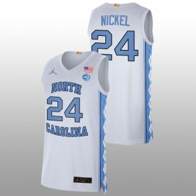 North Carolina Tar Heels Tyler Nickel 2022 White College Basketball Men Jersey