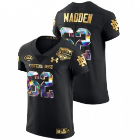 Cain Madden Notre Dame Fighting Irish 2022 Fiesta Bowl Black Golden Diamond Edition #62 Jersey