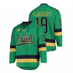 Notre Dame Fighting Irish Landon Slaggert #19 Green College Hockey Jersey