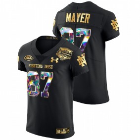 Michael Mayer Notre Dame Fighting Irish 2022 Fiesta Bowl Black Golden Diamond Edition #87 Jersey