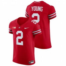 Chase Young Ohio State Buckeyes All Scarlet College Football NFL Elite Jersey