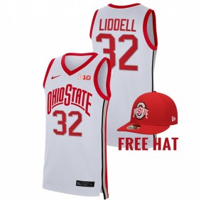 Ohio State Buckeyes E.J. Liddell 2021-22 Liddell College Basketball Free Hat Men Jersey