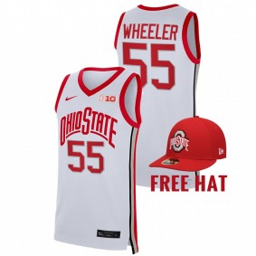 Ohio State Buckeyes Jamari Wheeler 2021-22 Wheeler College Basketball Free Hat Men Jersey