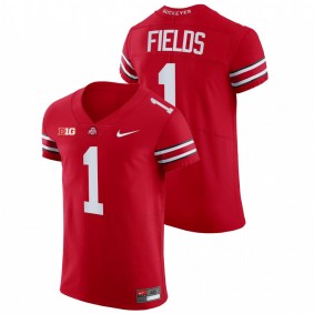 Justin Fields Ohio State Buckeyes All Scarlet College Football NFL Elite Jersey