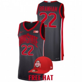 Ohio State Buckeyes Malaki Branham 2021-22 Gray Throwback 90s Limited Men Jersey