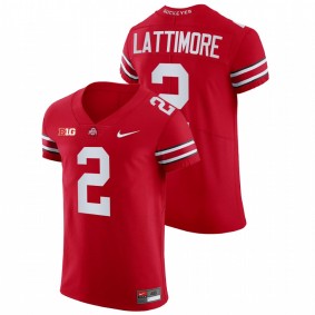 Marshon Lattimore Ohio State Buckeyes All Scarlet College Football NFL Elite Jersey