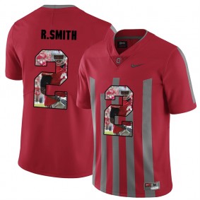 Men Ohio State Buckeyes Rod Smith #2 Red Player Pictorital Fashion Football Jersey