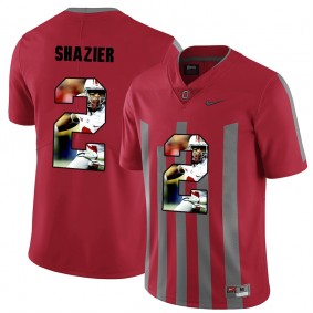 Men Ohio State Buckeyes Ryan Shazier #2 Red Player Pictorital Fashion Football Jersey