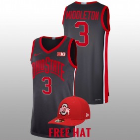 Scotty Middleton #3 Black Ohio State Buckeyes Class of 2023 Limited Basketball Jersey