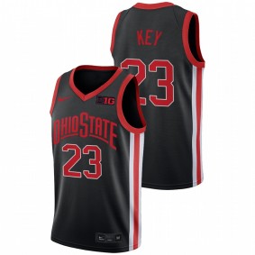 Zed Key Ohio State Buckeyes 2021 Anthracite Alternate Throwback 90s Jersey