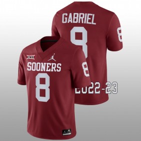 Dillon Gabriel Oklahoma Sooners College Football 2022-23 Crimson Game #8 Jersey