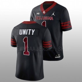 Together Oklahoma Sooners Unity 2022-23 Anthracite Alternate Football #1 Jersey