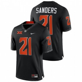 Barry Sanders Oklahoma State Cowboys Black College Football NFL Alumni #21 Jersey