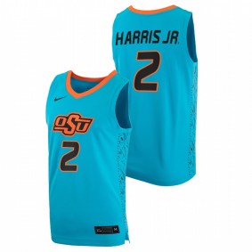 Chris Harris Jr. Oklahoma State Cowboys 2020-21 Blue College Basketball Jersey