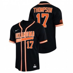 Jake Thompson Oklahoma State Cowboys #17 College Baseball Men Black Jersey