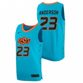 James Anderson Oklahoma State Cowboys 2020-21 Blue College Basketball Jersey