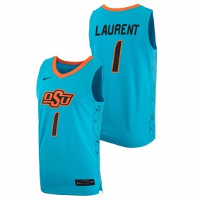 Jonathan Laurent Oklahoma State Cowboys 2020-21 Blue College Basketball Jersey