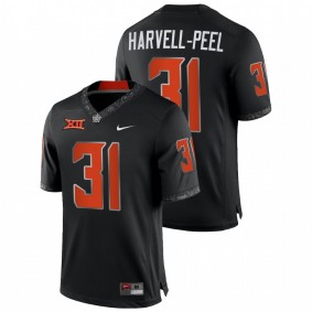 Kolby Harvell-Peel Oklahoma State Cowboys 2021-22 Black College Football Game #31 Jersey