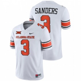 Spencer Sanders Oklahoma State Cowboys 2021-22 White College Football Throwback #3 Jersey